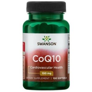 Swanson CoQ10 100 mg, koenzym Q10, 100 softgelových kapslí