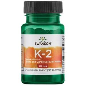 Swanson Vitamin K2 MK7 Natural, 100 µg, 30 softgel kapslí