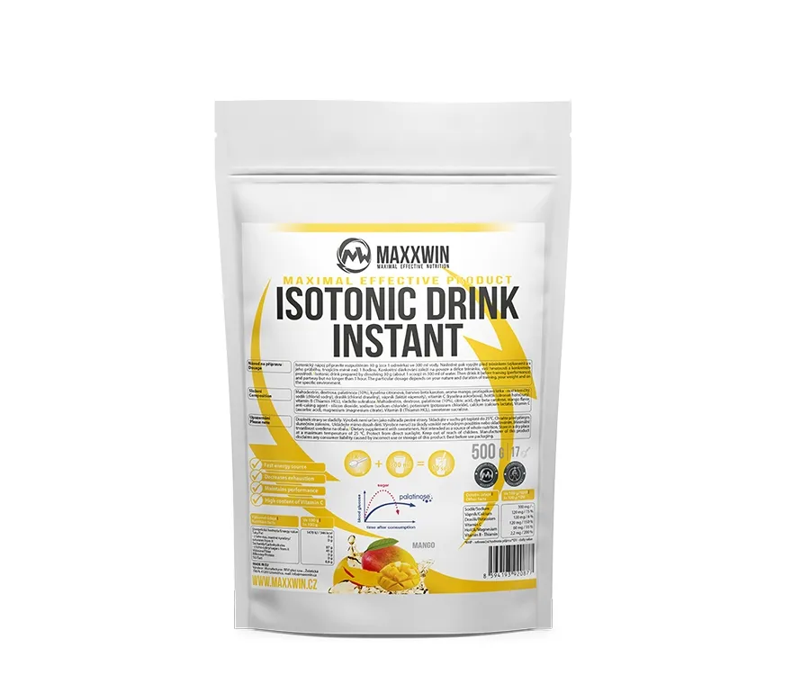 Maxxwin Isotonic Drink Instant, elektrolyty, mango, 500 g
