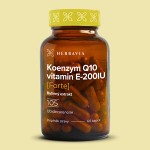 Herbavia Koenzym Q10 + vitamín E Forte, 60 kapslí