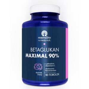 Renovality Betaglukan 90% Maximal s vitaminem C, 90 tobolek