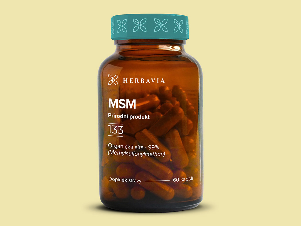 Herbavia MSM, přírodní produkt, 60 kapslí