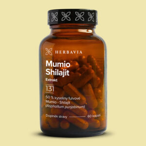 Herbavia Shilajit Mumio, přírodní minerální pryskyřice, 60 kapslí