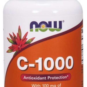 NOW Vitamin C-1000 s bioflavonoidy, 100 rostlinných kapslí