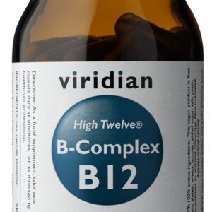 Viridian B-Complex B12 High Twelve, B-komplex, 90 kapslí