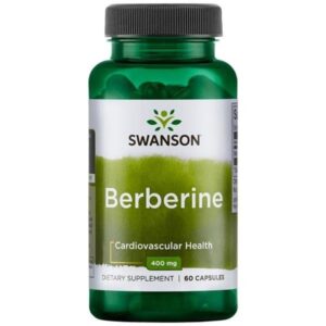 Swanson Berberine, berberin HCl 400 mg, 60 rostlinných kapslí