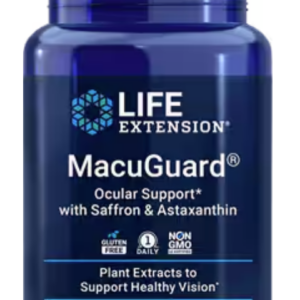 Life Extension MacuGuard Ocular Support se šafránem a astaxantinem, 60 kapslí