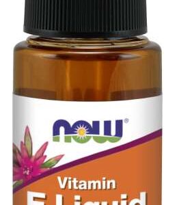 NOW Foods Vitamin E Liquid 90 IU, tokoferol v kapkách, 30 ml