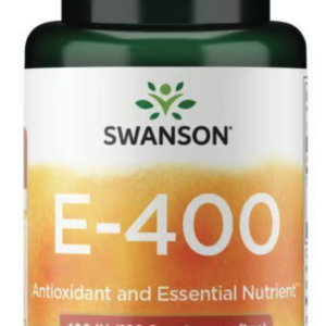 Swanson Vitamin E 400 IU, syntetický vitamin E, 60 softgel kapslí