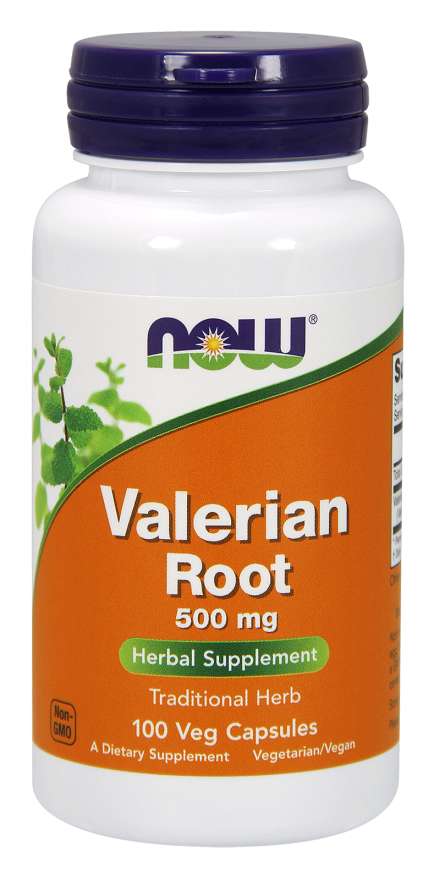 Now Foods Valerian Root, kozlík lékařský 500 mg, 100 rostlinných kapslí
