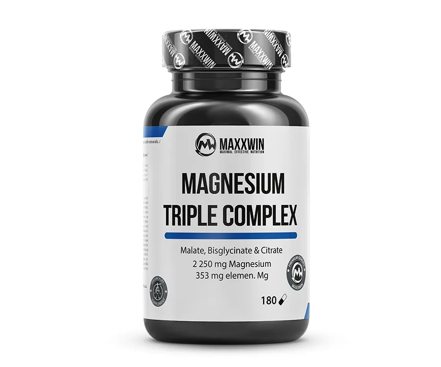 Maxxwin Magnesium Triple Complex, hořčík, 180 kapslí