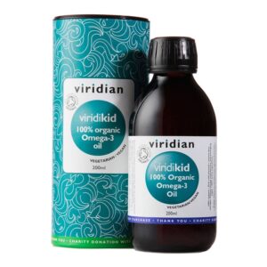 Viridian Viridikid Omega 3 Oil, bio olej pro děti, 200 ml