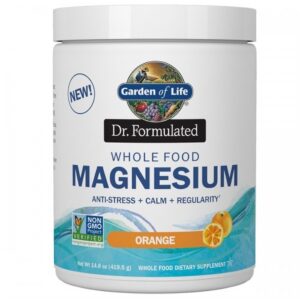 Garden of Life Dr. Formulated Magnesium, hořčík v prášku, pomeranč, 419 g