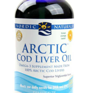 Nordic Naturals Arctic Cod Liver Oil, olej z tresčích jater, pomeranč, 473 ml