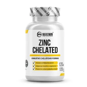 Maxxwin Zinc Chelated, zinek bisglycinát, 120 kapslí