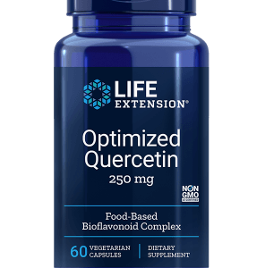 Life Extension Optimized Quercetin, kvercetin 250 mg, 60 rostlinných kapslí