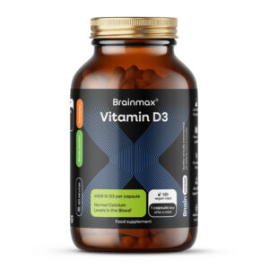 BrainMax Vitamin D3, 4000 IU, 120 kapslí