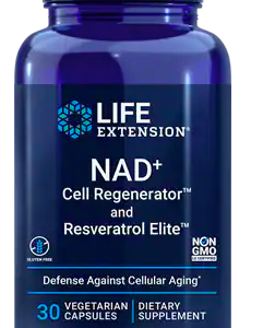 Life Extension Optimized NAD+ Cell Regenerator a trans-resveratrol, 30 rostlinných kapslí