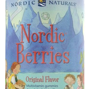 Nordic Naturals Nordic Berries, multivitamin pro děti, sladkokyselé, 200 gumových bonbonů