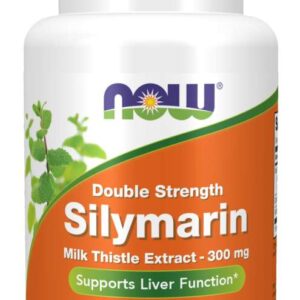 NOW Double Strength Silymarin, ostropestřec s artyčokem a pampeliškou, 300 mg, 50 kapslí