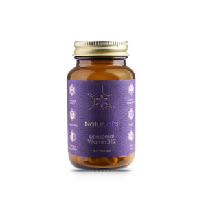 NaturLabs Liposomální vitamin B12, methylcobalamin, 30 kapslí