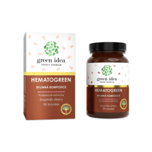 Green idea Hematogreen, železo s bylinnými extrakty, 90 tobolek