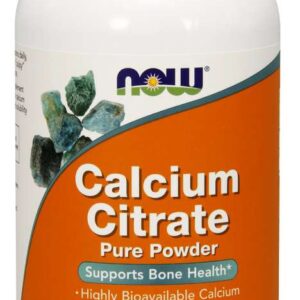 NOW Calcium Citrate, citrát vápenatý, čistý prášek 227 g