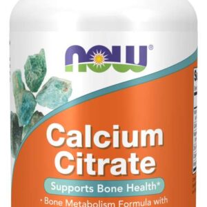 NOW Calcium Citrate s minerály a vitaminem D2, vápník, hořčík a zinek, 100 tablet