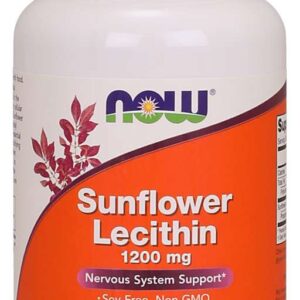 Now Foods Sunflower Lecithin, slunečnicový lecitin, 1200 mg, 100 softgelových kapslí