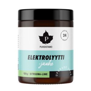 Puhdistamo Electrolyte Powder, elektrolyty, citron a limetka, 120 g