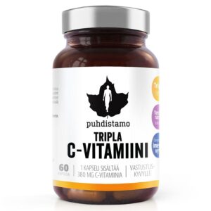 Puhdistamo Triple Vitamin C, kyselina askorbová a askorbáty, 60 kapslí