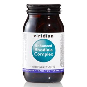 Viridian Enhanced Rhodiola Complex, rozchodnice růžová s bylinami, 90 kapslí