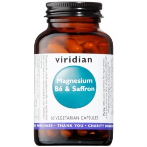 Viridian Magnesium B6 a šafrán, hořčík, 60 kapslí