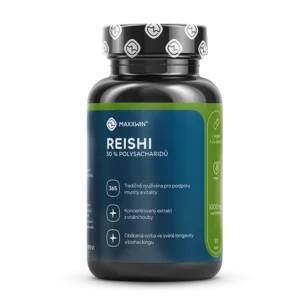 Maxxwin Reishi, extrakt s 30 % polysacharidů, 90 kapslí