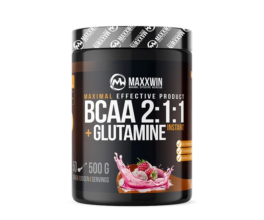 MAXXWIN BCAA a glutamin, malina, 500 g