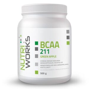 NutriWorks BCAA 2:1:1, zelené jablko, 500 g