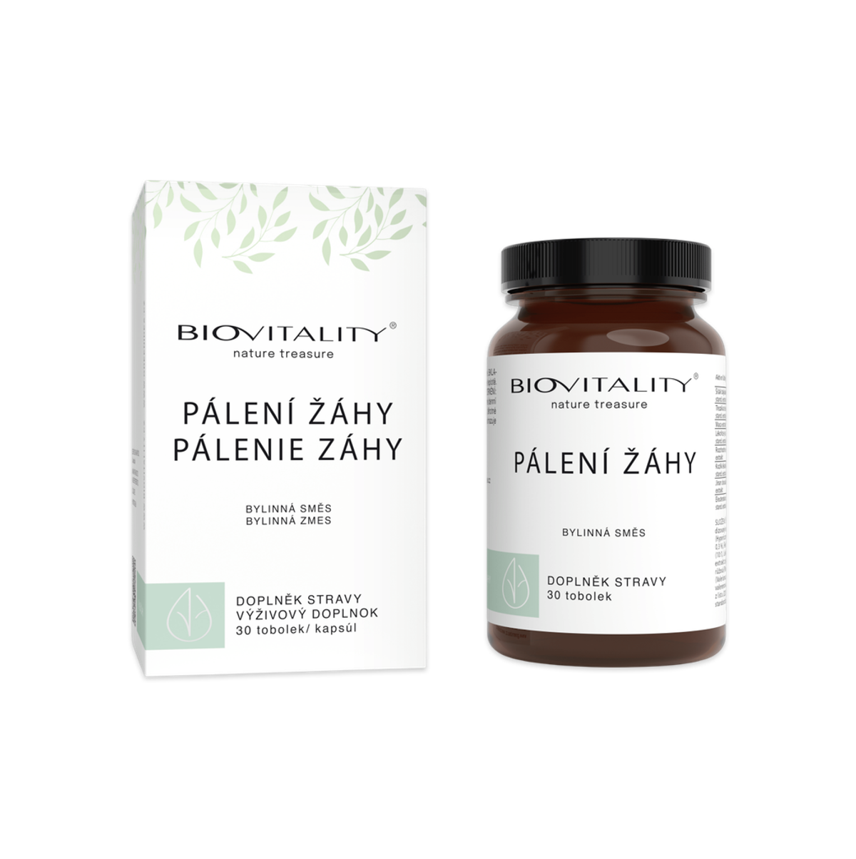 Biovitality Pálení žáhy, tobolky se zázvorem a mátou, 30 kusů