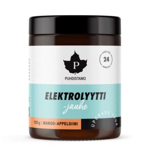 Puhdistamo Electrolyte Powder, elektrolyty, mango a pomeranč, 120 g