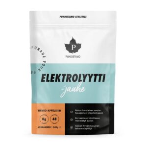 Puhdistamo Electrolyte Powder, elektrolyty, mango a jablko, 240 g