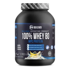 Maxxwin Protein 100% Whey 80, banán, 2200 g