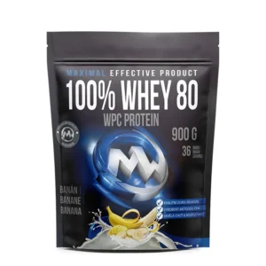 Maxxwin Protein 100% Whey 80, banán, 900 g