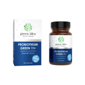 Green idea Probiotikum Green 11+, laktobacily a bifidobakterie, 30 tobolek