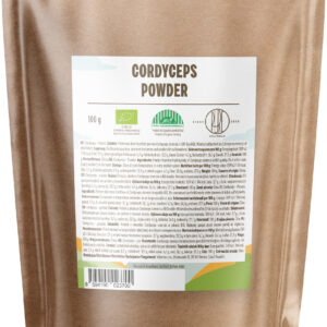 BrainMax Pure Cordyceps sinensis, prášek bio, 100 g