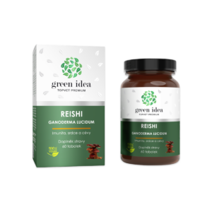 Green idea Reishi, standardizovaný extrakt, 60 tobolek