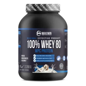 Maxxwin Protein 100% Whey 80, kokos, 2200 g