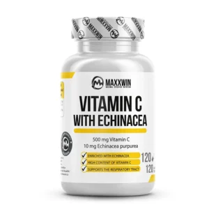 Maxxwin Vitamin C with Echinacea, kyselina askorbová, 120 kapslí