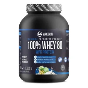 Maxxwin Protein 100% Whey 80, pistácie, 2200 g