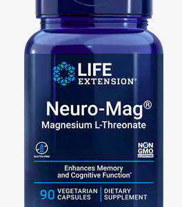 Life Extension Neuro-Mag, hořčík treonát Magtein, 90 rostlinných kapslí