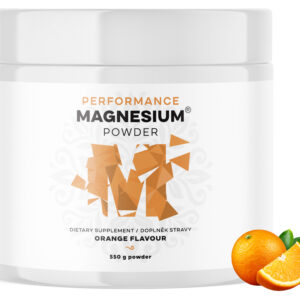 BrainMax Performance Magnesium Powder, hořčík bisglycinát v prášku, pomeranč, 550 g