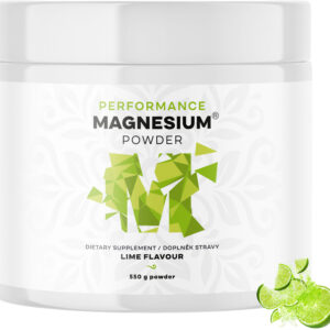 BrainMax Performance Magnesium Powder, hořčík bisglycinát v prášku, limetka, 550 g